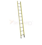 Model No. F1430 Fibreglass D Rung Single Ladder for Electrical, Warehouse and Industrial Access Use, Professional Insulated Ladder for Maintenance, Repair, Storage and Working Tasks 